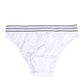 Dolce & Gabbana White Lace Slip Brief Logo Waistband Underwear