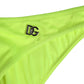 Dolce & Gabbana Neon Green DG Logo Swim Briefs Women Underwear