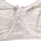 Dolce & Gabbana White Silk Satin Soft Cup Lingerie Bra Underwear