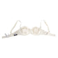 Dolce & Gabbana White Silk Satin Balconnet Lingerie Bra Underwear