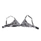 Dolce & Gabbana Black White Zebra Print Sheer Mesh Bralette Underwear