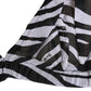 Dolce & Gabbana Black White Zebra Print Sheer Mesh Bralette Underwear