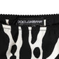 Dolce & Gabbana Black White Zebra Print Slip Briefs Underwear