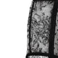 Dolce & Gabbana Black Sheer Polka Dot Lace High Waist Underwear