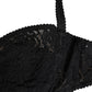 Dolce & Gabbana Black Lace Underwire Bra Lingerie Underwear