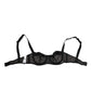Dolce & Gabbana Black Sheer Mesh Underwire Bra  Underwear