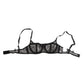 Dolce & Gabbana Black Floral Lace Sheer Underwire Bra Underwear