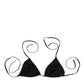 Dolce & Gabbana Black Embroidered Triangle Swimwear Underwear