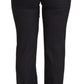 Dolce & Gabbana Black Stripes Mid Waist Trouser Pants