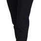 Dolce & Gabbana Black High Waist Skinny Trouser STAFF Pants