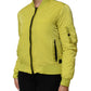 Dondup Yellow Polyamide Zipper Bomber Women’s Jacket
