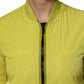 Dondup Yellow Polyamide Zipper Bomber Women’s Jacket