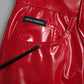 Dolce & Gabbana Red High Waist Skinny Trouser Shiny Pants