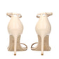 Stuart Weitzman Beige Leather Stiletto Heel Sandals