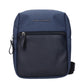Piquadro Blue Fabric Crossbody Bag