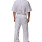 Dolce & Gabbana White Barcode Patch Utility Zip Jumpsuit Pants