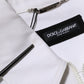 Dolce & Gabbana White Barcode Patch Utility Zip Jumpsuit Pants