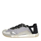 Dolce & Gabbana Multicolor Silver Logo Low Top NS1 Sneakers Shoes