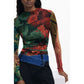 Desigual Green Viscose Sweater