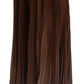 Dolce & Gabbana Beige Longuette Plisse Chiffon Midi Skirt