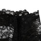 Dolce & Gabbana Black Lace Neck Scarf