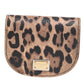 Dolce & Gabbana Brown Leopard Print Calf Leather Small Coin Purse Wallet