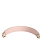 Dolce & Gabbana Strap Pink Leather Gold Tone Big Bag Handle Shoulder Strap