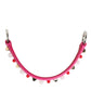 Dolce & Gabbana Pink Embellished Leather Bag Handle Women Shoulder Strap