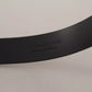 Dolce & Gabbana Calf Leather Silver Tone Black Metal Buckle Belt