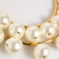Dolce & Gabbana Gold Brass Faux Pearl Crystal Statement Luxury Jewelry Necklace