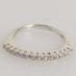 Nialaya Sterling Silver 925 Band Pave CZ Crystal Eternity Ring