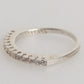 Nialaya Sterling Silver 925 Band Pave CZ Crystal Eternity Ring