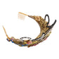 Dolce & Gabbana Gold Brass Crystal Embellished Headpiece Crown Tiara