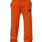 Dolce & Gabbana Orange Cotton DG VIB3 Logo Drawstring Sweatpants Pants