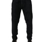 Dolce & Gabbana Black Cotton Logo Men Jogger Sweatpants Pants