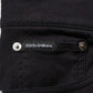 Dolce & Gabbana Black Cotton Blend Skinny Men Trouser Pants