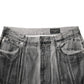 Dolce & Gabbana Black Grey Graphic Print Denim Pants Jeans