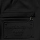 Dolce & Gabbana Black Cotton Drawstring Logo Sweatpants Pants