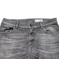 Dolce & Gabbana Grey Cotton Denim Slim Fit Distressed Pants Jeans