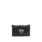 PINKO Black Leather Shoulder Bag