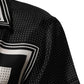 Dolce & Gabbana Black White StripeDot Print Casual Polo Shirt