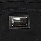 Dolce & Gabbana Black Cotton Regular Denim Men Trouser Jeans
