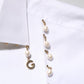 Dolce & Gabbana White Cotton DG Logo Pearl GOLD Formal Shirt