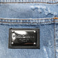 Dolce & Gabbana Blue Distressed Ripped Denim Trouser Jeans