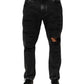 Dolce & Gabbana Black Washed Ripped Loose Cotton Denim Jeans