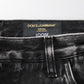 Dolce & Gabbana Black Washed Ripped Loose Cotton Denim Jeans