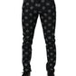 Dolce & Gabbana Black DG Monogram Cotton Skinny Denim Jeans