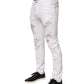 Dolce & Gabbana White Distressed Ripped Denim Trouser Jeans