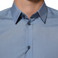 Dolce & Gabbana Blue Cotton Collared GOLD Formal Dress  Shirt