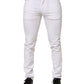 Dolce & Gabbana White Ripped Cotton Skinny Men Denim Jeans